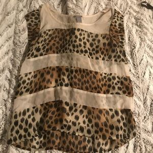 Leopard print blouse